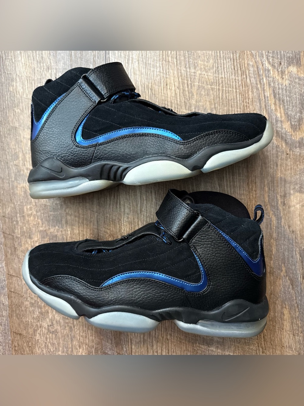 Nike Air Penny 4 IV OG Black Blue 2017 Hardaway